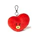 BT21 Official Merchandise by Line Friends - TATA Character Doll Face Keychain Ring Cute Handbag Accessories