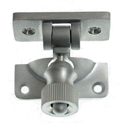 Brighton - Cierre de marco sólido de 55 mm para ventana corredera + tornillos (2, cromo satinado)