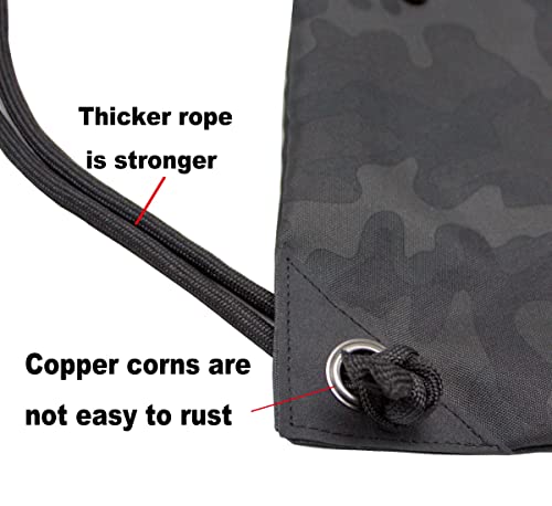 Image of HOLYLUCK Drawstring Backpack Bag Sport Gym Sackpack
