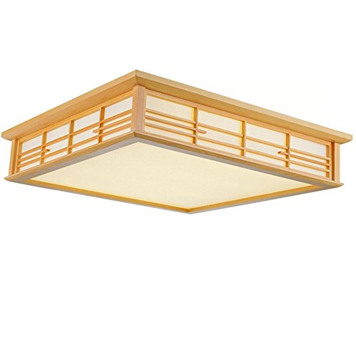 Luminaires de plafond LED en bois 24W au design moderne épuré