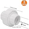 Amazon.com: CKVIHAV 3/4 Inch PVC Union Coupling Pipe Fitting Adapter ...