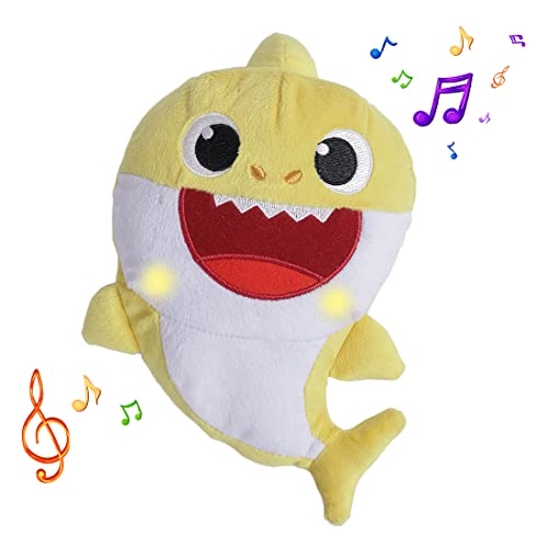 Image of Pinkfong Baby Shark Plush Sing and Light up Plush Toy 12 Inch for The Kids of 1 Year and Above, White, (BS60006)