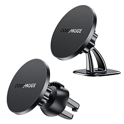 odbowuge Magsafe Car Mount for iPhone 13,Magnetic Phone Holder for car Dashboard Air Vent,Mag Safe Accessories Magnet car Mounts Fit for iPhone 13 12 Pro Max Mini MagSafe Case & All Phones