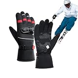Motorradhandschuhe für kaltes Wetter, Reithandschuhe für den Winter, winddichte Handschuhe, Motorradhandschuhe mit Touchscreen, hoher Schutz, Herrenhandschuhe, Motorradhandschuhe