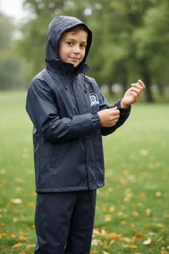 Image of Trustous Boys PVC Double Layer Waterproof Raincoat Kids Boys Waterproof PVC Double Layer Raincoat|Boys Transparent PVC Double Layer Rainwear|Boys Heavy Duty PVC Double Layer Raincoat