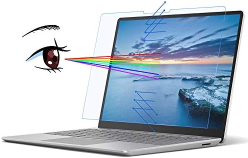 MasiBloom® Anti Blue Light Clear Filter Screen Protector Skin for 12.4" Microsoft Surface Laptop Go 2 & 1 (2022-2020 Released) 4H Hardness Anti Scratch Protect Eyes Protective Cover Skin