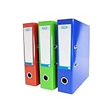 Elba, A4 Lever Arch Files, Assorted, 3 Folders