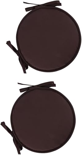 Homoyoyo 2 cojines redondos de oficina para exteriores, cojines de asiento para sillas de comedor, sillas redondas para exteriores, cojines para