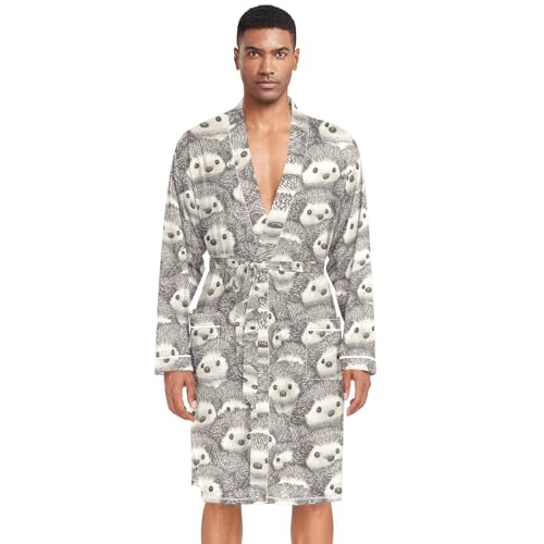 Bata de baño cálida para hombre, cuello en V, camisa de dormir para fiesta de natación, talla XL