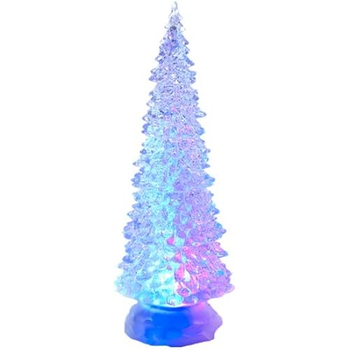 Kurt Adler 12-1/4-Inch Battery-Operated LED Light Tree Tablepiece Home Décor