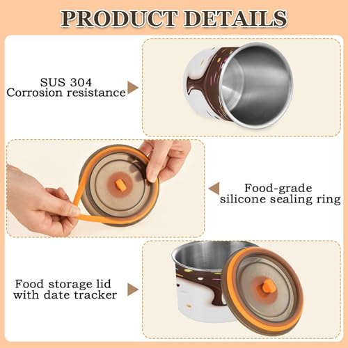 Contenedor Hermético para Café Acero Inoxidable 900 ml miniatura 5
