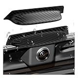 2PCS Carbon Fiber Backup Camera Rain Shield,Backup Camera for Car Anti-Rain Cover,Non-Destructive Adhesion Waterproof Cover for Reverse Cameras as Car Modification Accessories