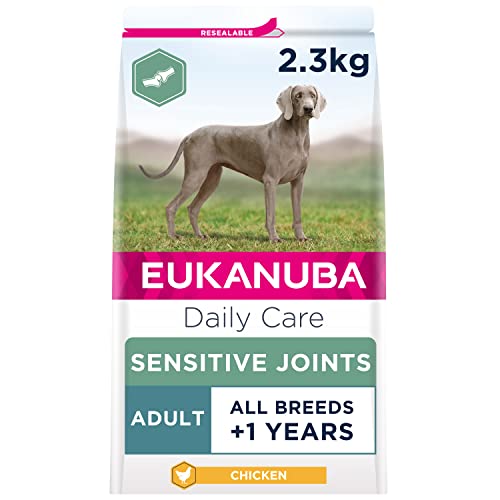 Eukanuba Sensitive Joints Mobility Support Complete Dry Dog Food for Adult Dogs with Chicken 2.3 kg