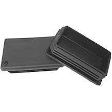 1 1/2" X 2" Rectangle TUBING END Cap Plug - Quantity of 4