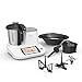 Moulinex Click&Cook HF5061 - Robot de cocina multifunción 3.6 l (Recetario, 10 programas automáticos, temperatura de 30 a 120 ºC, 12 velocidades, 1400 W, 32 funciones, báscula) Negro