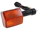 Clignotant avant/arrière avec ampoule compatible pour Honda XVR 750 Africa Twin (90 99) [D)