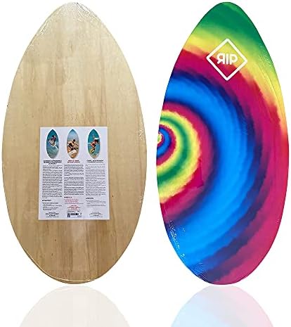RIP 41" Tie Dye Wooden Skimboard