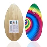 RIP 41" Tie Dye Wooden Skimboard