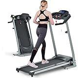 Treadmill,Treadmill for Home,Max 2.5 HP Folding Incline Treadmills for Exercise with LCD Monitor 3 Levels Manual Incline 12 Preset Program Max Speed 7.5MPH Fitness Gym Machine Black