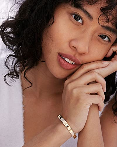 Bryan Anthonys Overcome Engraved Cuff, 14K Gold Bracelets For Women, Adjustable #TOP3