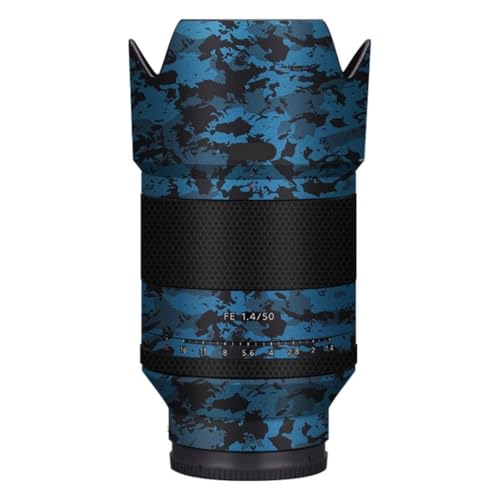 Autocollant pour objectif Sony FE 50 mm F1.4 ZA skin anti-rayures Knight Blue