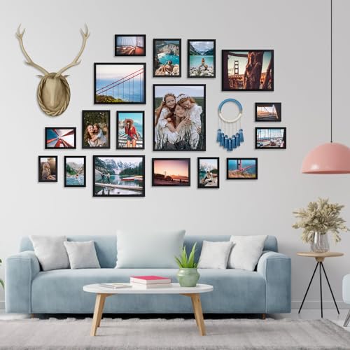 Giftgarden Black 8x10 Photo Frame, Sleek Thin Design Picture Frames 10x8 Versatile Tabletop or Wall Displays - Image 6