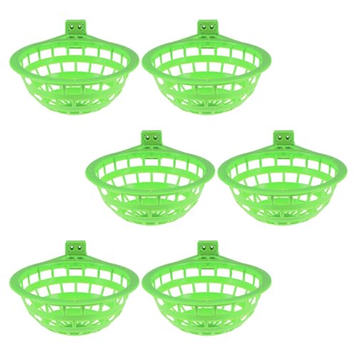 SMASOLO Nichoirs pour Pigeons Lot de 6 en Plastique Robuste Nid Suspendu pour Canaris et Pinsons Accessoire d'Élevage pour Cage d'oiseaux