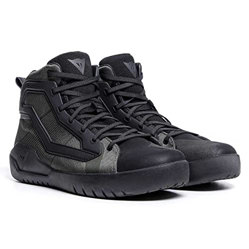 Dainese Urbactive Gore Tex Shoes, Zapatos Moto Impermeables, Hombre, Negro/Army Green, 40