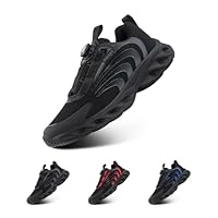 Hitmars Scarpe Running Uomo Scarpe Ginnastica Corsa Sportive Air Sneakers Traspiranti Leggero Camminata Running Fitness Jogging Casual Scarpa Nero EU 41