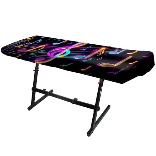 Image of Nuxovilar Neon Note Piano Cover Elastic Milk Silk 88 Key