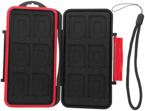 NUOBESTY Hafıza kartı tutucu, taşınabilir saklama kutusu, kartlar ve kartlar için, darbeye dayanıklı, çok fonksiyonlu koruyucu kılıf, güvenli veri depolama için - Görsel 1