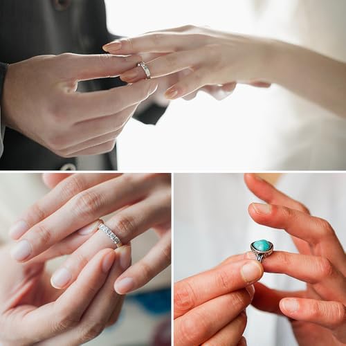 Ring Schmuck Sizer Tools Set, 11-Teiliges Ringgrößenmesser, Schmuck Sizer Tools Set Gauge Schmuck Werkzeug mit Gummihammer Kunststoff, Ring Sizer, Messgerät für Schmuck Messen