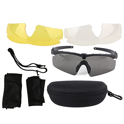 KIMISS Militar a Prueba de Viento, a Prueba de Arena, Gafas Tácticas, Gafas Antiimpacto, Protección Ocular para Disparar (Verde Militar)