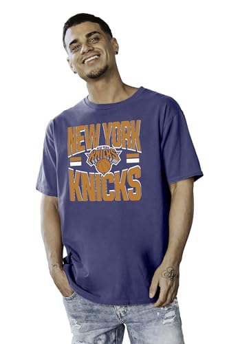 New York Knicks NBA Officially Licensed T-Shirt Ringspun Bold Team Color, X-Large