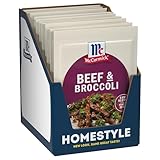 McCormick Seasoning Mix, Beef & Broccoli, No Artificial Flavors, For Restaurant-Style Beef & Broccoli in Just 25 Minutes, 1.37 oz (Pack of 12)