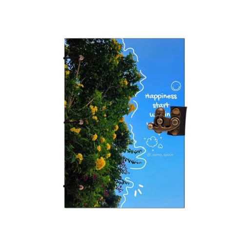 Image of Doodle Happiness Diary Notebook 7x5 Inch 160 Pages Unruled Journal for Notes