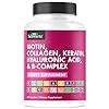 BioSchwartz Biotin Collagen Keratin Supplement - Hair Vitamins for Women - 10000mcg Biotin with Hyaluronic Acid & B Complex - Non-GMO 60 Capsules Beauty Supplement - Hair and Nails Vitamins for Women