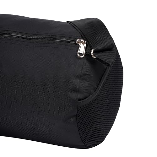 Image of DE JURE FITNESS Basic Duffle Bag | 11L Small Gym Tote for Travel, Sports & Weekend Use | Water-Resistant Polyester with Adjustable Shoulder Strap & Mesh Pocket - Black
