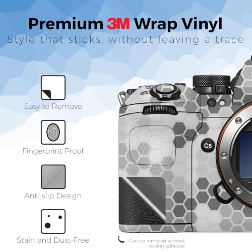 Image of Camera Skin Compatible with Sony Alpha 9 III (2024) - Camo Hexadots - Premium 3M Vinyl Protective Wrap Decal Cover - Easy to Apply | Crafted in the USA by MightySkins