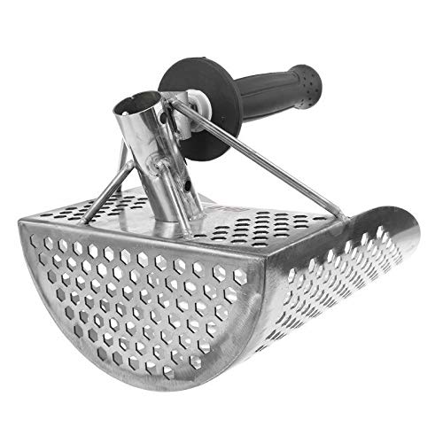 Zandschep, Zandzeef Schep, Roestvrijstalen Schop Zeef voor Metaaldetectie en Schatzoeken, Roestvrij Staal Detector, Graafgereedschap - Image 6