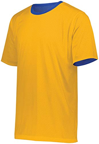 Augusta Sportswear Youth Short Sleeve Mesh Reversible Jersey Xl Royal/Gold2