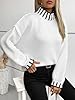 dsumvns Contrast Color Turtleneck Sweaters for Wom... #5