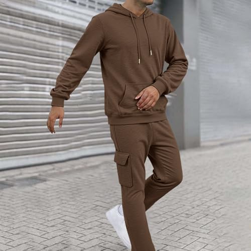 Men's Sweatsuits 2 Piece Outfits Casual Comfortable Workout Tracksuit - image 3