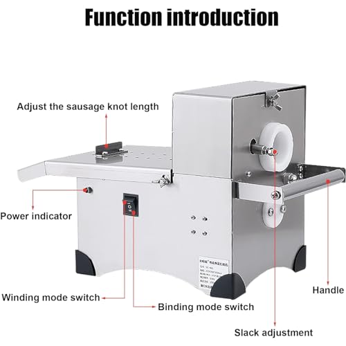 Máquina automática para atar salchichas acero inox miniatura 3