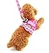 SELMAI Puppy Small Dog/Cat Dots Vest Harness Leash Set Mesh Padded No Pull Lead