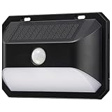 オーム(OHM) LEDセンサーウォールライト ソーラー充電式 昼光色 400ルーメン 屋外 防水 IP65 人感センサー 明暗センサー LS-B400JW-SD2 06-5182 オーム電機