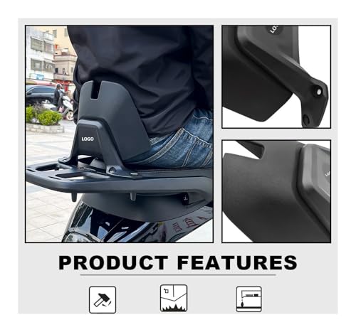 Dossier passager moto pour Continental et NS125LA avec porte-bagages intégré - 3