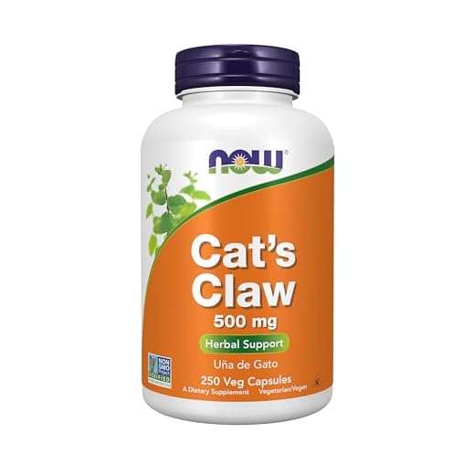 NOW Supplements, Cat's Claw 500 mg, Herbal Supplement, 250 Veg Caps
