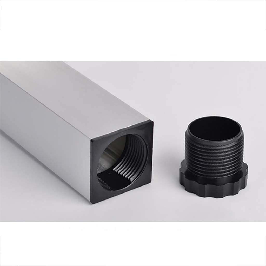 nóżka， Regulowane nóżki meblowe ze stopu aluminium, wielokolorowe, 6-40 cm(Black,12cm)