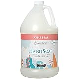 Ginger Lily Farms Botanicals All-Purpose Liquid Hand Soap Refill, 100% Vegan & Cruelty-Free, Apple Pear Scent, 1 Gallon (128 fl. oz.)